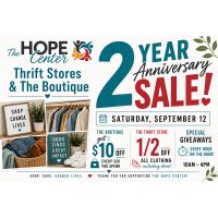 2 Year Anniversary Sale at The Hope Center