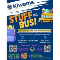 Stuff the Bus School Supply Drive - Presented by the Texas Hill Country Kiwanis Club