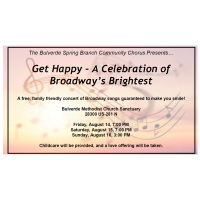 Get Happy - A Celebration of Broadway's Brightest with Bulverde Spring Branch Community Chorus