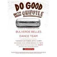 Do Good with Chipotle for the Bulverde Belles Dance Team