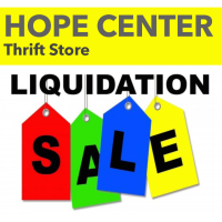 Liquidation Sale - The Hope Center Thrift Store