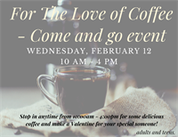 For The Love of Coffee - Come and go event