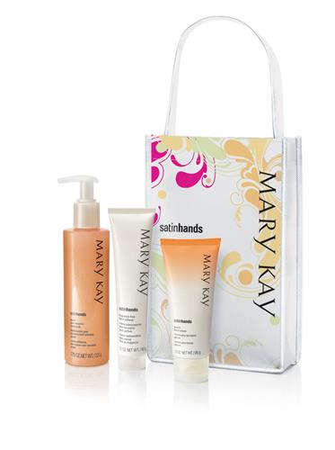 Satin Hands Pampering Set: Peach, Fragrance Free, NEW Honeydew