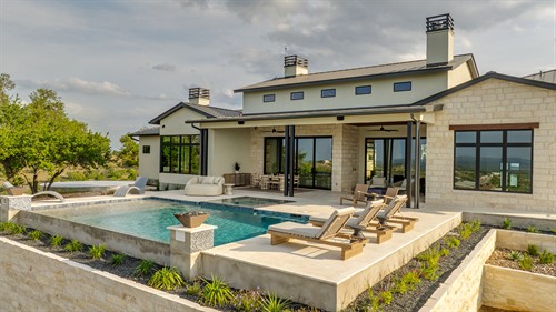 Luxury outdoor living designed around the Hill Country landscape