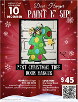 Christmas Door Hanger Paint n Sip