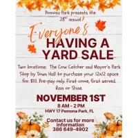 Pomona Park's 28th Annual Yard Sale