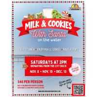 Milk & Cookies with Santa on the Water