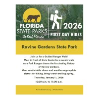 2026 First Day Hikes - Ravine Gardens