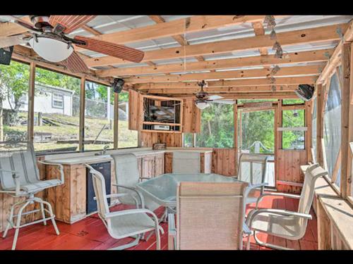 Screened in Porch over looking canal