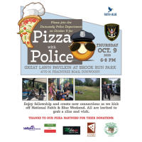 Pizza with Police/Faith & Blue Weekend