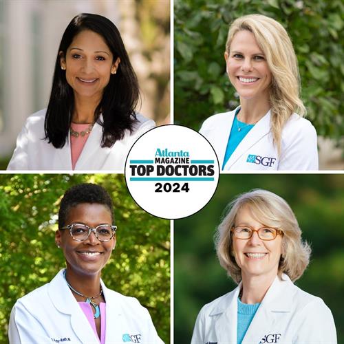 Shady Grove Fertility Atlanta's Drs. Brahma, Libby, McCarthy-Keith and Namnoum for being named to Atlanta Magazine's Top Doctors list for 2024