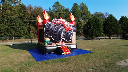 13x13 Monster Truck 3D bounce house 