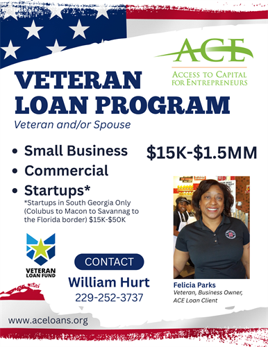ACE offers a Veteran Loan Program.
