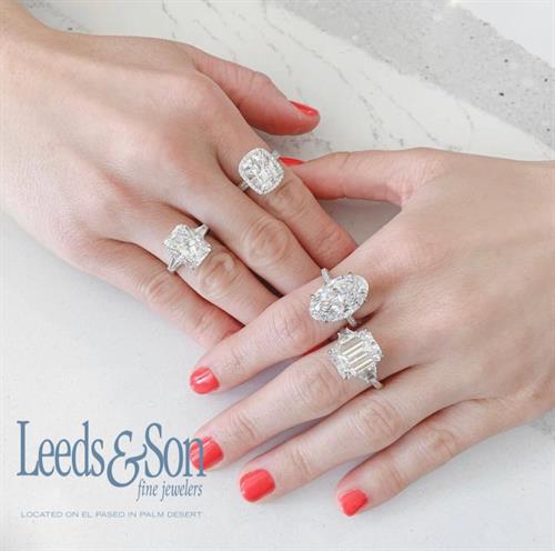 Anniversary and Engagement Diamond Rings at Leeds & Son on El Paseo in Palm Desert