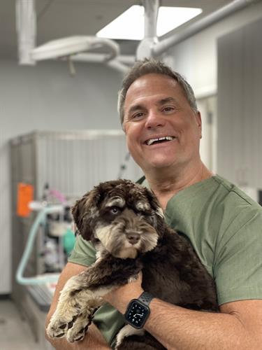 Dr. Bausman and his patient, Chef
