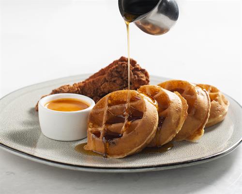 chicken and waffles