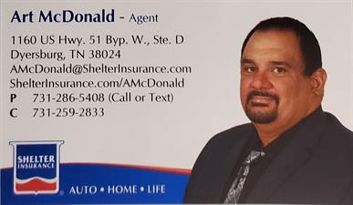 Shelter Insurance Art McDonald Agency