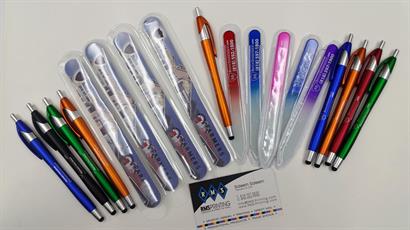 Brian Berce Insurance Agency, Inc. hired us to provide promotional products like our colorful stylus pens, foam nail files as well as glass nail files.