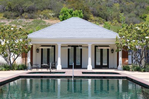 Pool House in Lake Sherwood, lift and reset tile