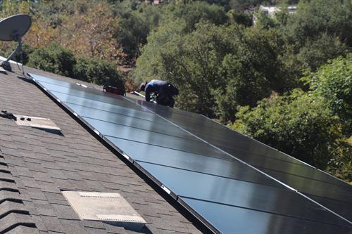 SunPower Solar installation in Montecito