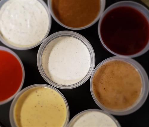 Summit Pizza prides itself in house made items including crusts, toppings, desserts, sauces and of course our ranch dressing!