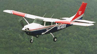 Cessna 182 used for search and rescue and cadet orientation rides