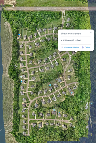 High accuracy mapping of a neighborhood