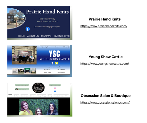 Example of Work - Websites Completed