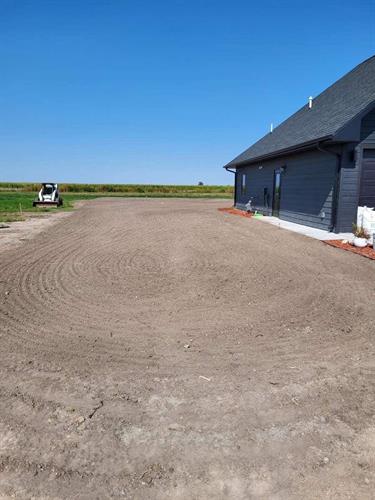 New Lawn  Soil Prepped