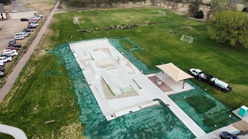 Skate Park Hydroseeded