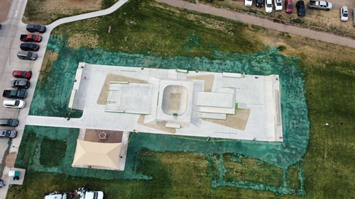 Skate Park Hydroseeded