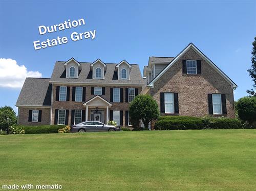 Owens Corning Duration 50 year shingle in Estate Gray
