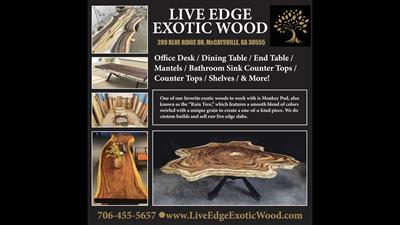 Live Edge Exotic Wood