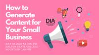 Small Business Workshop: How to Generate Content for your Small Business