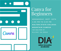 Small Business Speaker of the Month: Lauren Holverson from the Dalton Innovation Accelerator Canva for Beginners