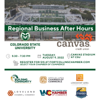 Regional Business After Hours with Canvas Credit Union and Colorado State University (All Members Must Pay)