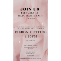 Ribbon Cutting Halo Hair and Lash Studio