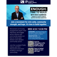 Enough : Time to Build with Rich Harwood, Founder of the Harwood Institute for Public Innovation.