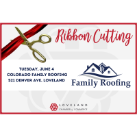 Ribbon Cutting Colorado Family Roofing