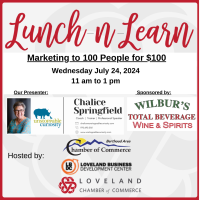 Lunch N Learn- Marketing to 100 People with $100 By Chalice Springfield