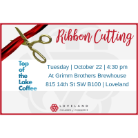 Ribbon Cutting Top of the Lake Coffee