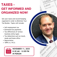 TAXES - Get Informed and Organized Now!