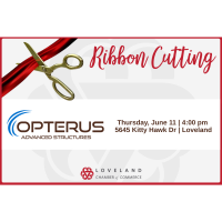 Ribbon Cutting Opterus Research and Development