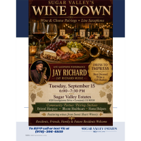 Sugar Valley’s Wine Down: Wine, Cheese & Smooth Jazz