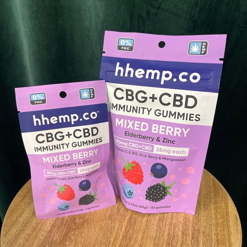 CBG + CBD gummies with elderberry