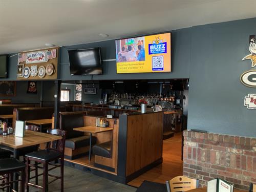 2 Screens placed in McGraff's Bar, Loveland