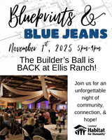 Media Release: Loveland Habitat for Humanity Hosts 9th Annual Builder’s Ball - Blueprints & Blue Jeans