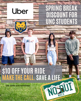 Uber and No DUI NoCo Partner to Offer Spring Break Ride Discounts for Greeley College Students