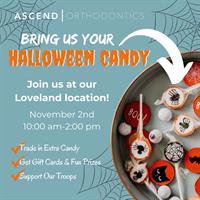 Ascend Orthodontics Invites Families to “Turn Treats into Smiles”  With Annual Candy Buy Back Event