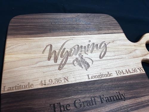 The Wyoming Board personalized